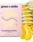 energy drink eye masks (6 pairs) free gift - grace & stella