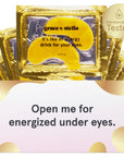 energy drink eye masks (6 pairs) free gift - grace & stella