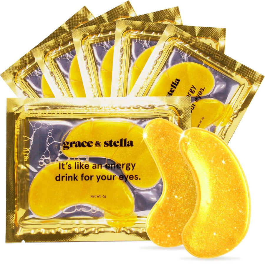 energy drink eye masks (6 pairs) free gift - grace & stella