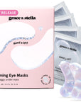 firming white eye masks - grace & stella