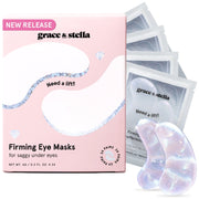 firming white eye masks - grace & stella