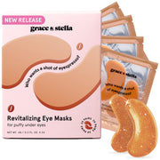 revitalizing bronze eye masks - grace & stella