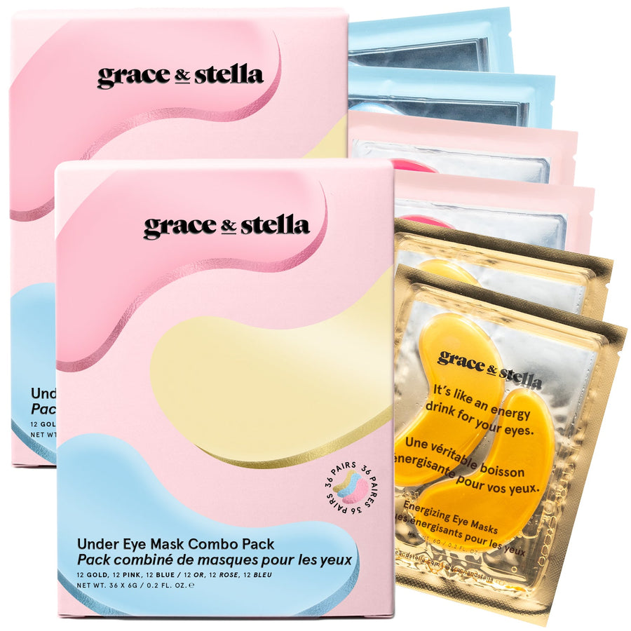 under eye mask combo (2 pack) - grace & stella